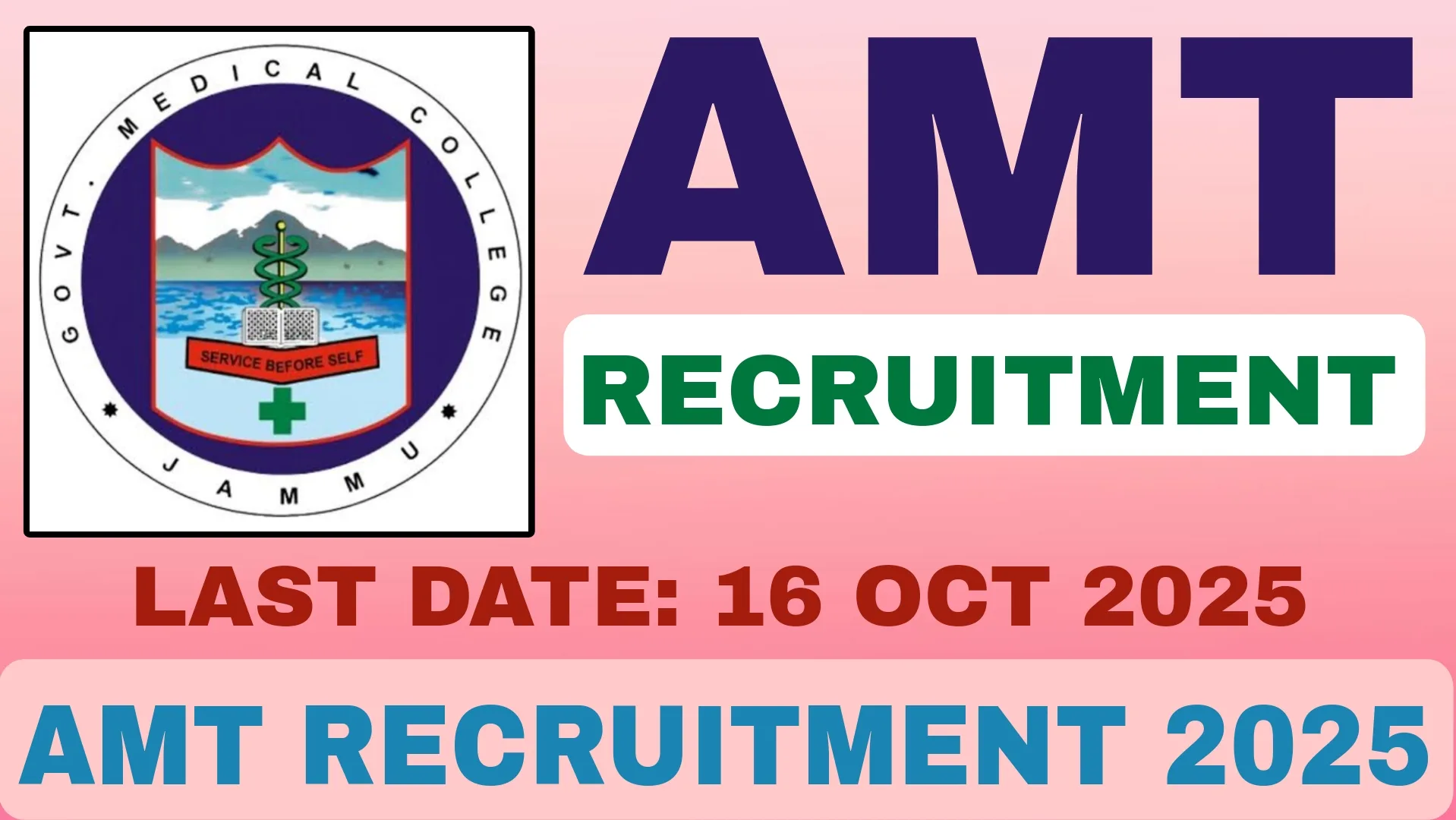 AMT RECRUITMENT 2025
