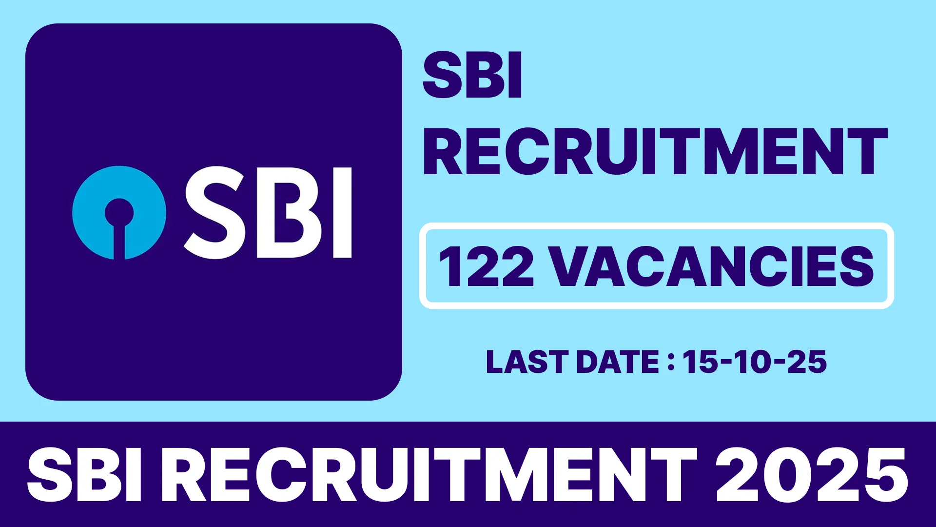 SBI RECRUITMENT 2025
